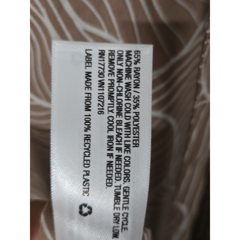 Prologue Tiered Maxi Dress Medium Taupe Floral Sleeveless Boho Hi-Low Flowy M - Picture 6 of 6